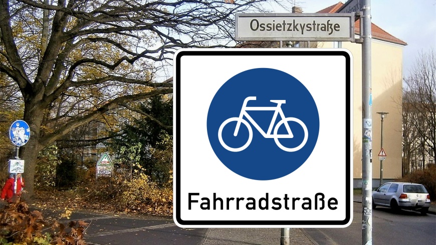 Ossietzkystraße wird zur Fahrradstraße