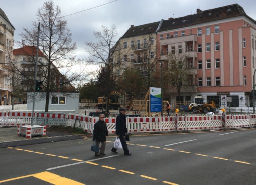 Baustelle für Abwasserstauraum