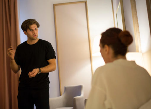 Menschen Im Hotel, Joachim Villegas und Cornelia Schoenwald