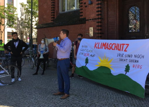 Demonstration für Klimaschutz