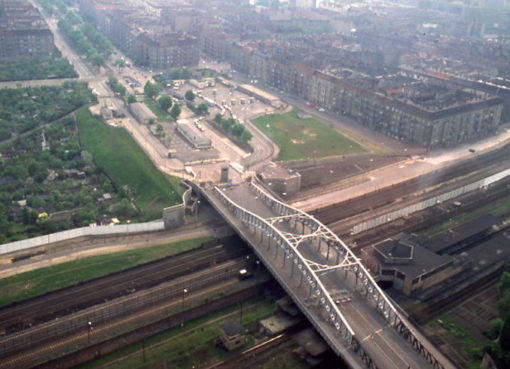 Historisches Luftbild der Bösebrücke