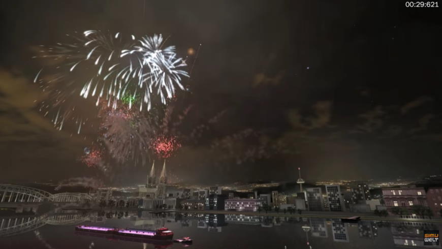 Feuerwerk über Köln