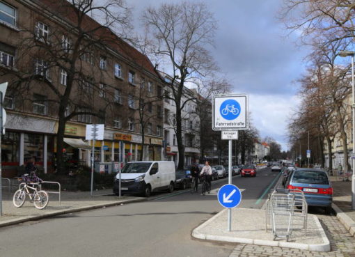 Fahrradstraße in Alt-Pankow