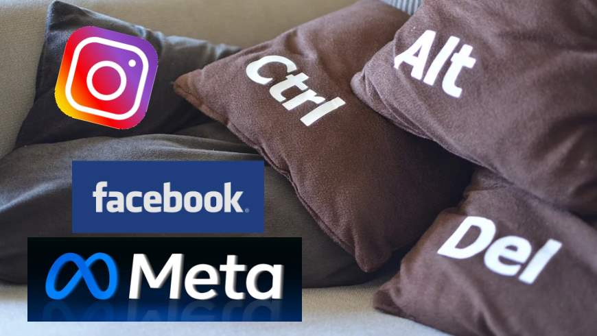 „Crtl“, „Alt“, „Del“: meta. instagram, facebook