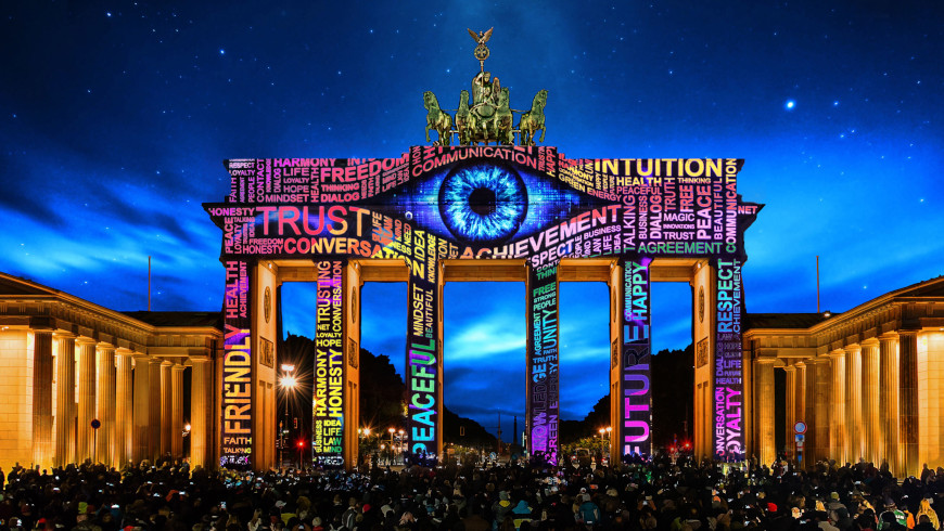 Das Brandenburger Tor beim FESTIVAL OF LIGHTS