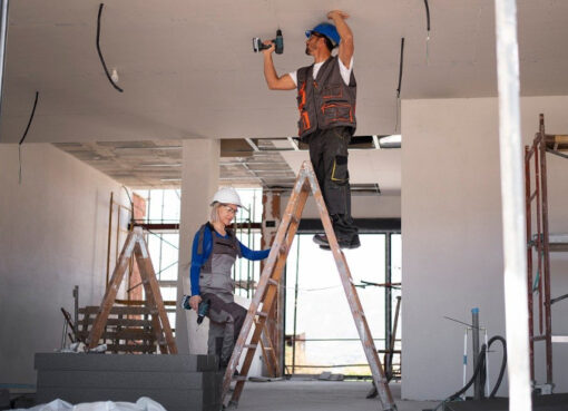 Arbeit auf der Baustelle