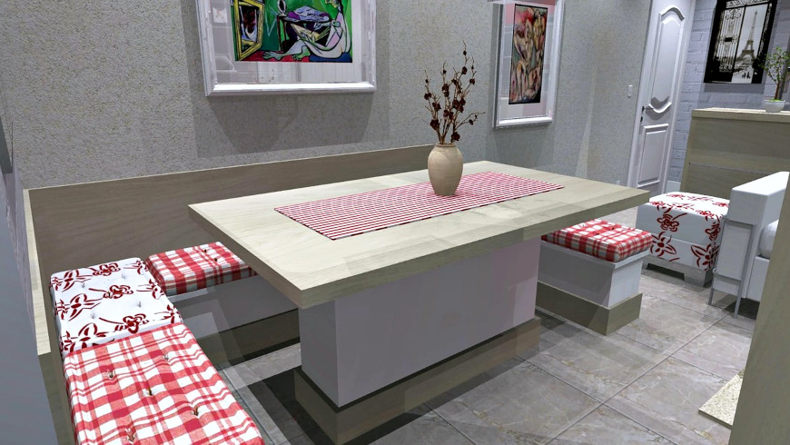 Eckbänke in der modernen Raumgestaltung