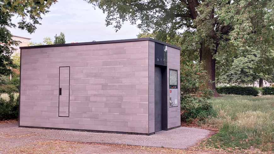 Berliner Toilette in Prenzlauer Berg