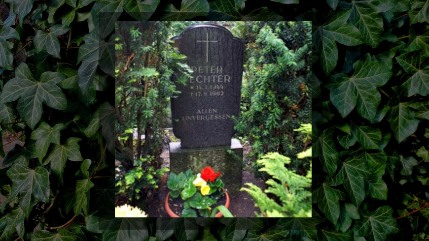 Gedenken an die Maueropfer: Peter Fechter - gest. am 17.9.1967